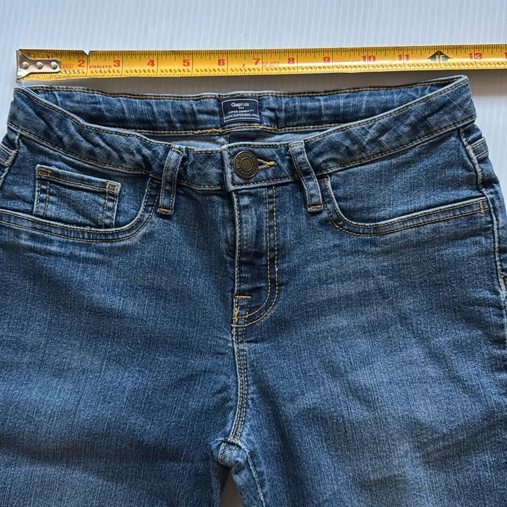 Gap kids factory super skinny fit blue jeans.  Girls size 14